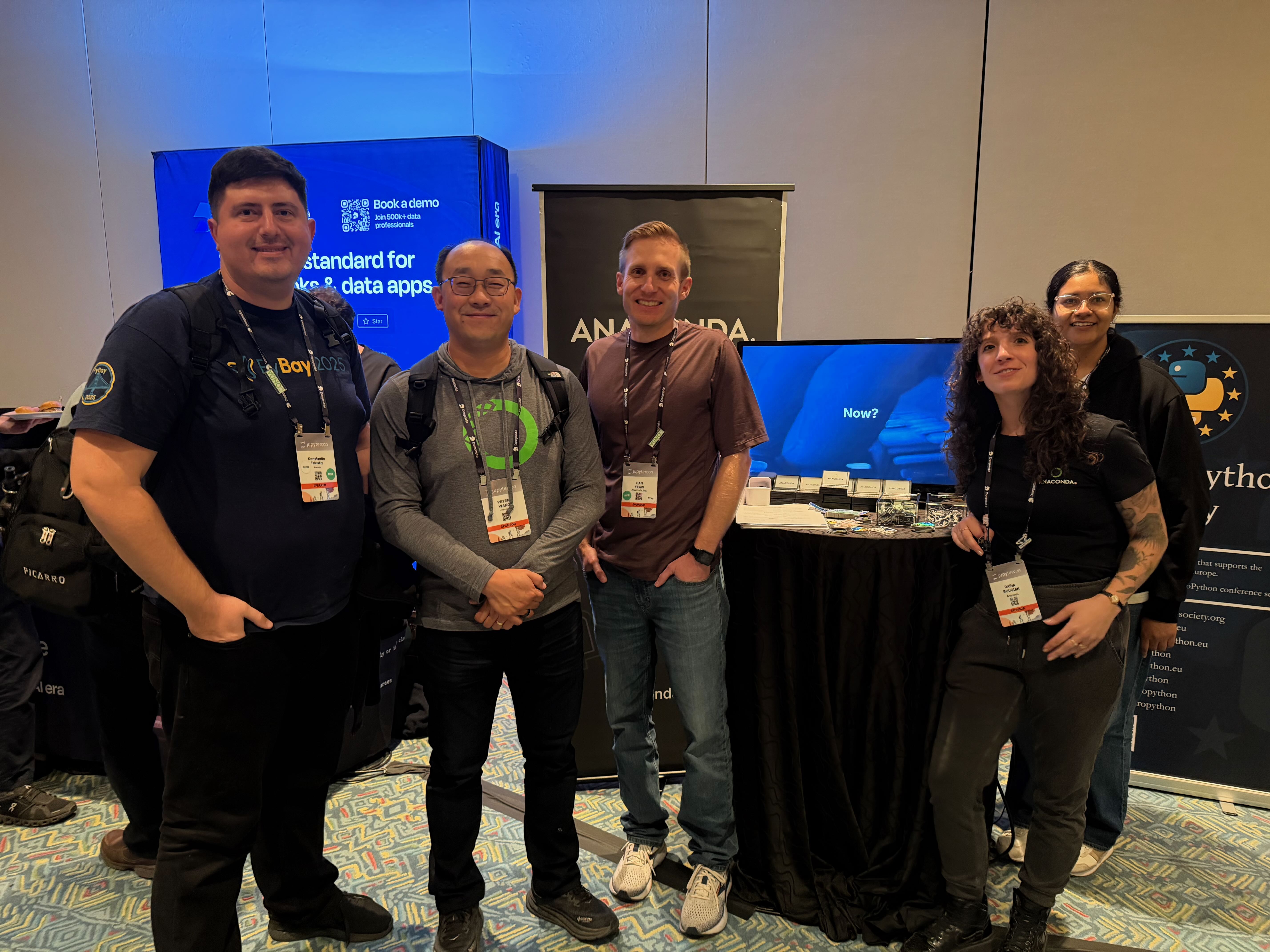 Anaconda crew at the booth